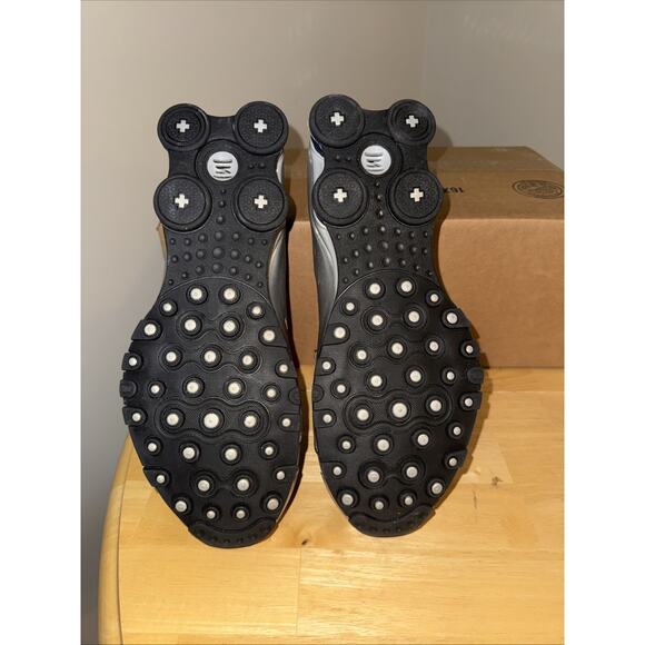 Size 10 - Nike Shox NZ Metallic Silver Midnight Navy NEW No Box - Picture 5 of 6